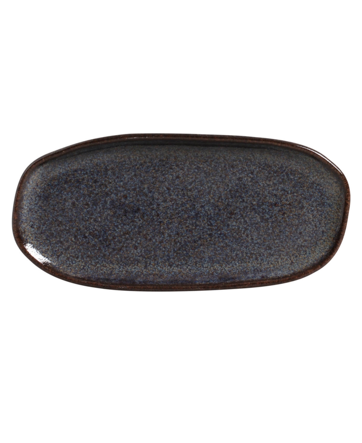 Porto Brasil Medium Shallow 9" Oval Platters, Set Of 4 In Blue