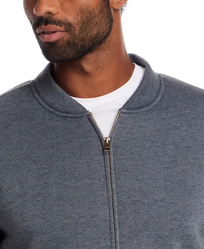 Men's Zip Front Sherpa Lined Bomber Jacket - thumbnail 4