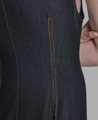 Women's Rhinestone Applique Sleeveless Dress