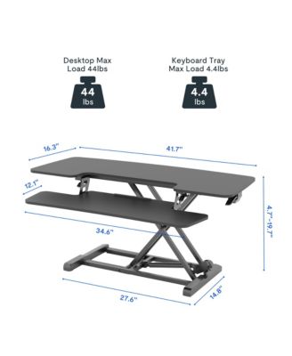 M7 Series 42"W Manual  Adjustable Standing Desk Converter