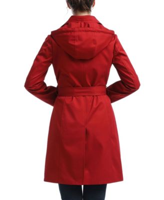 Women's kimi + kai Wing Collar Hooded Trench Coat