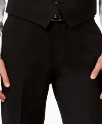 Lauren Ralph Lauren  Classic-Fit Black Wool Vested Suit 