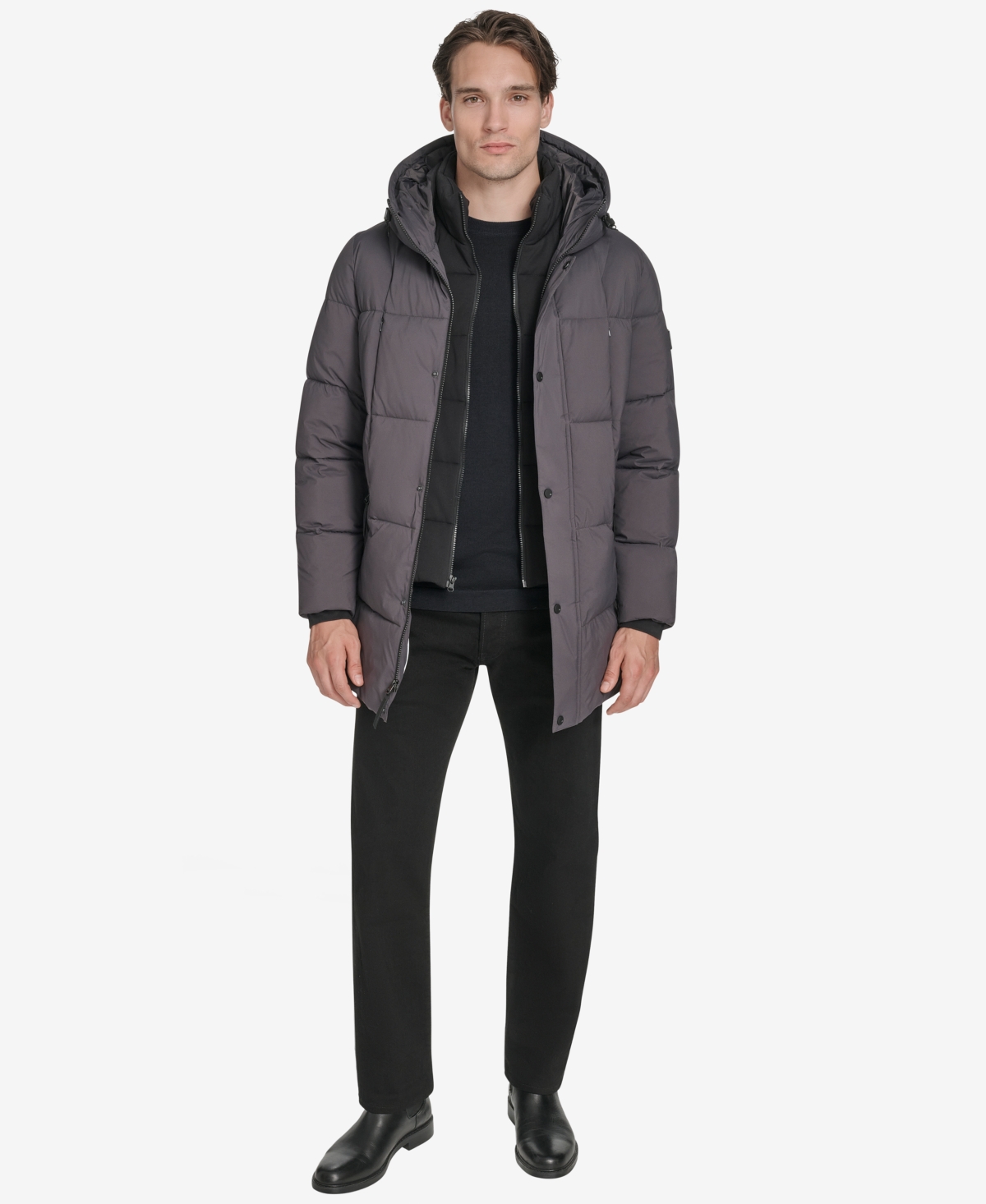 Marc New York Men's Millstream Tech Down Parka Jacket In Animal Print