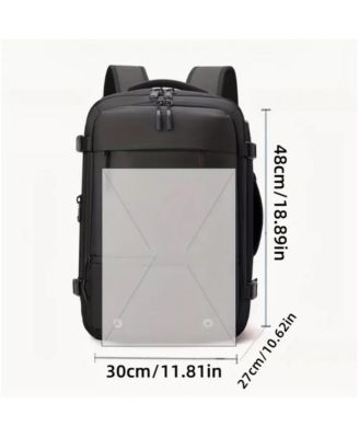 Lightweight Durable Polyester Travel Backpack - Compact Daypack with Adjustable Shoulder Straps,Vacation & Outdoor Trips - Black Backpack