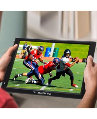 Ultra Lightweight Rechargeable Widescreen 12" LED Portable TV with Built-in Digital Tuner and Detachable Antenna