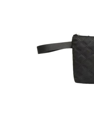 Three-dimensional Diamond Patterned Small Square Tote, Hand bag with Dry Wet Separation & Double-sided Pockets