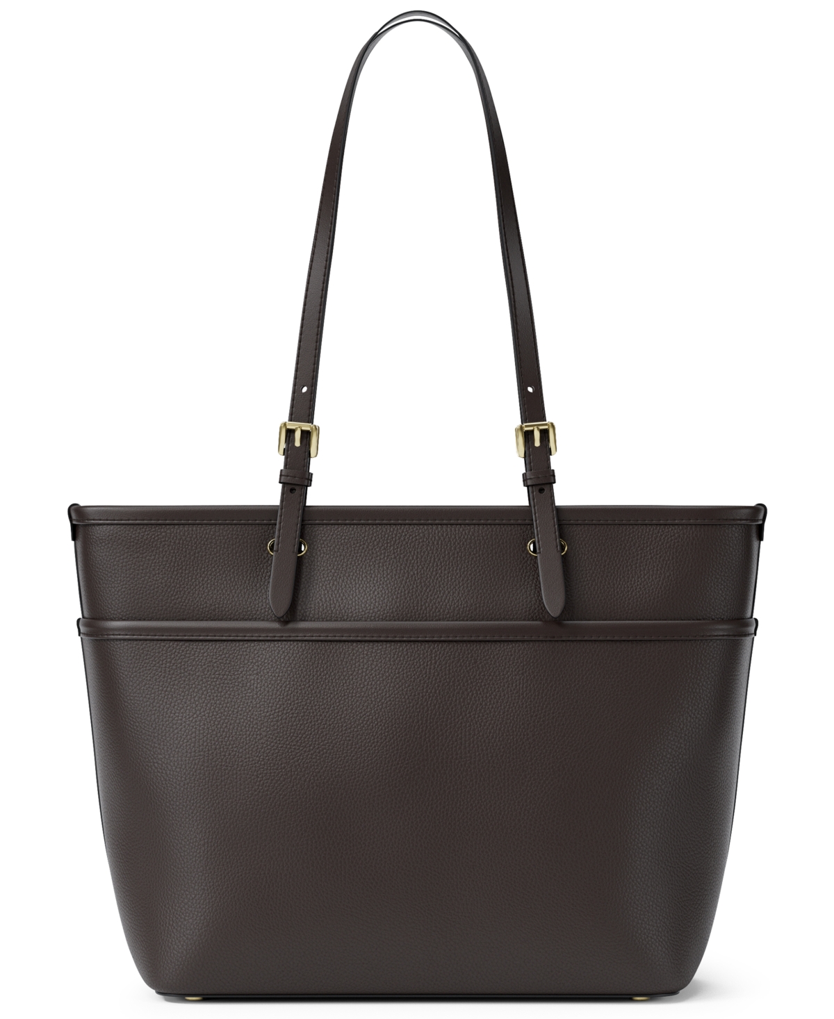 Michael Kors Medium Leather Top Zip Pocket Tote