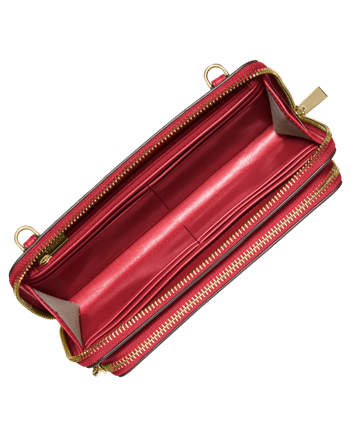 Michael Kors Jet Set Small Continental Crossbody Bag In Red