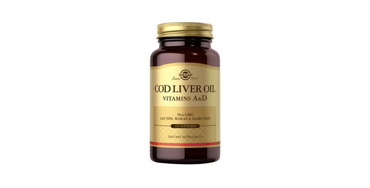Solgar Norwegian Cod Liver Oil Softgels (Vitamin A & D Supplement) ,250 Soft Gels