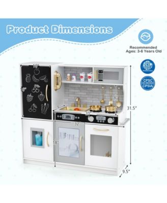 Toddler Pretend Play Kitchen for Boys and Girls 3-6 Years Old