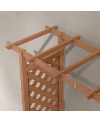 Outsunny Raised Garden Bed with Arch Trellis