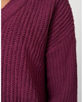 Women's Cozy Luxe Lounge V-Neck Sweater