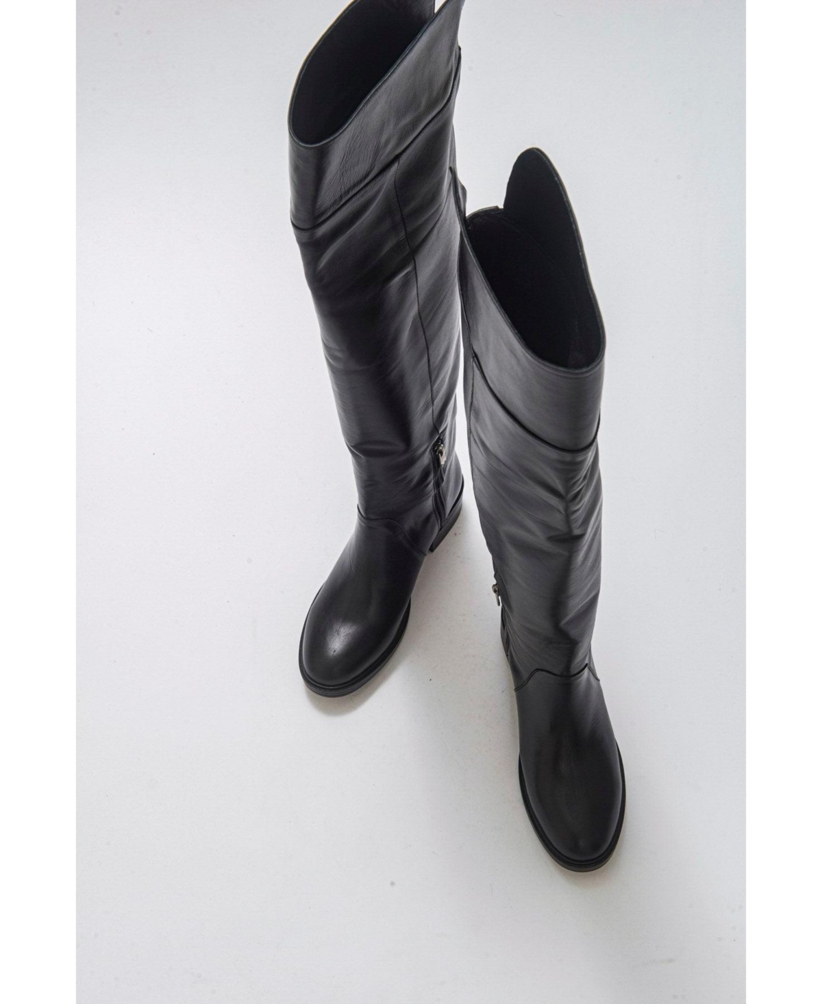 Forever & Always Shoes Petya Leather Over the Knee Boot (Women)