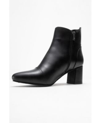 Women's Gael Leather Block Heel Boot