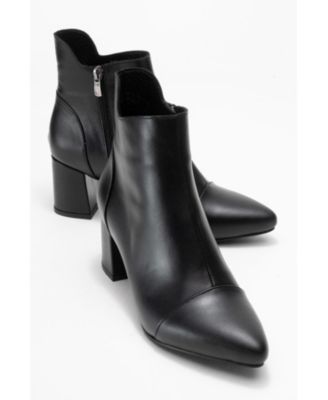 Women's Gael Leather Block Heel Boot
