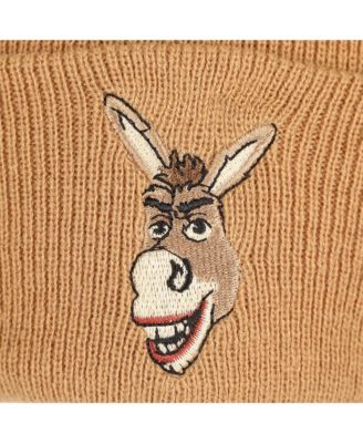 Men's Donkey Embroidery Acrylic Knit Standard Cuff Beanie