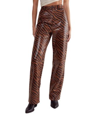 Women's Zebra Straight Leg Pant