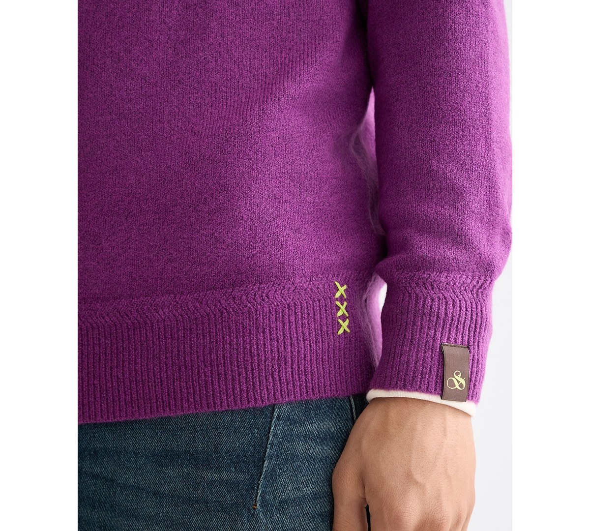 Scotch & Soda Men's Solid Crew Neck Sweater