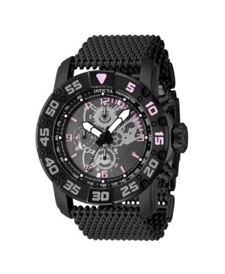 Men's 48054 Invicta Racing Quartz Multifunction Black Dial Watch