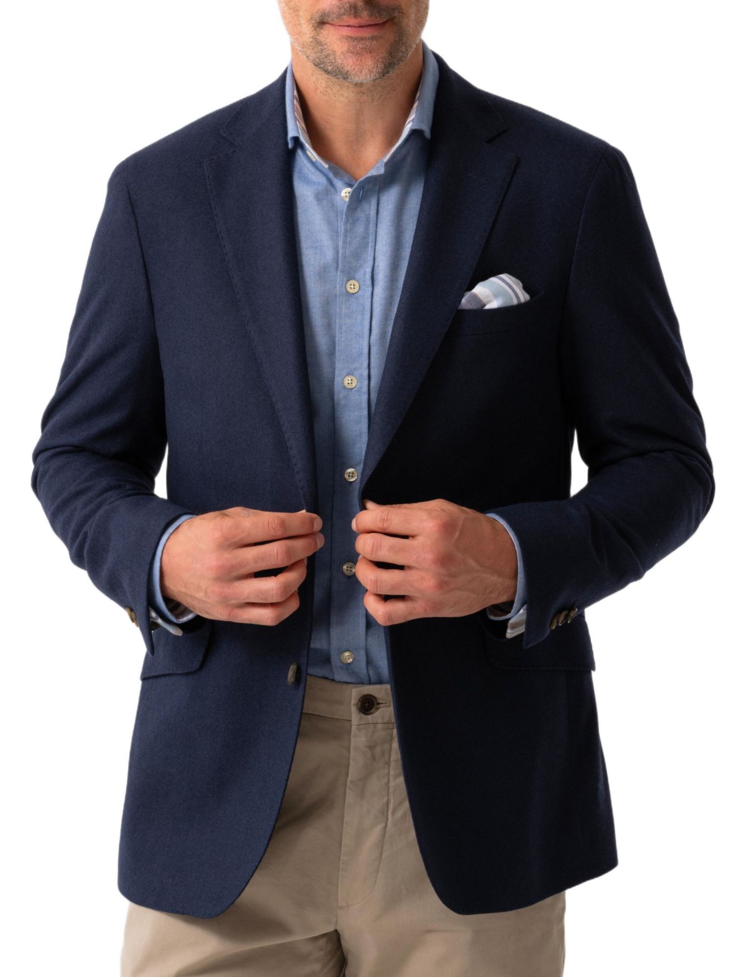 Men's Classic Wool and Cashmere Blend Blazer