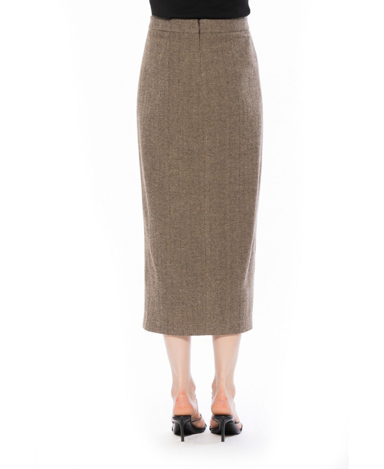 Women's Onyx Tweed Skirt