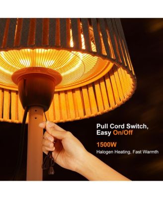 Outdoor Heater Lamp, Efficient & Long-Lasting Patio Warmer, White