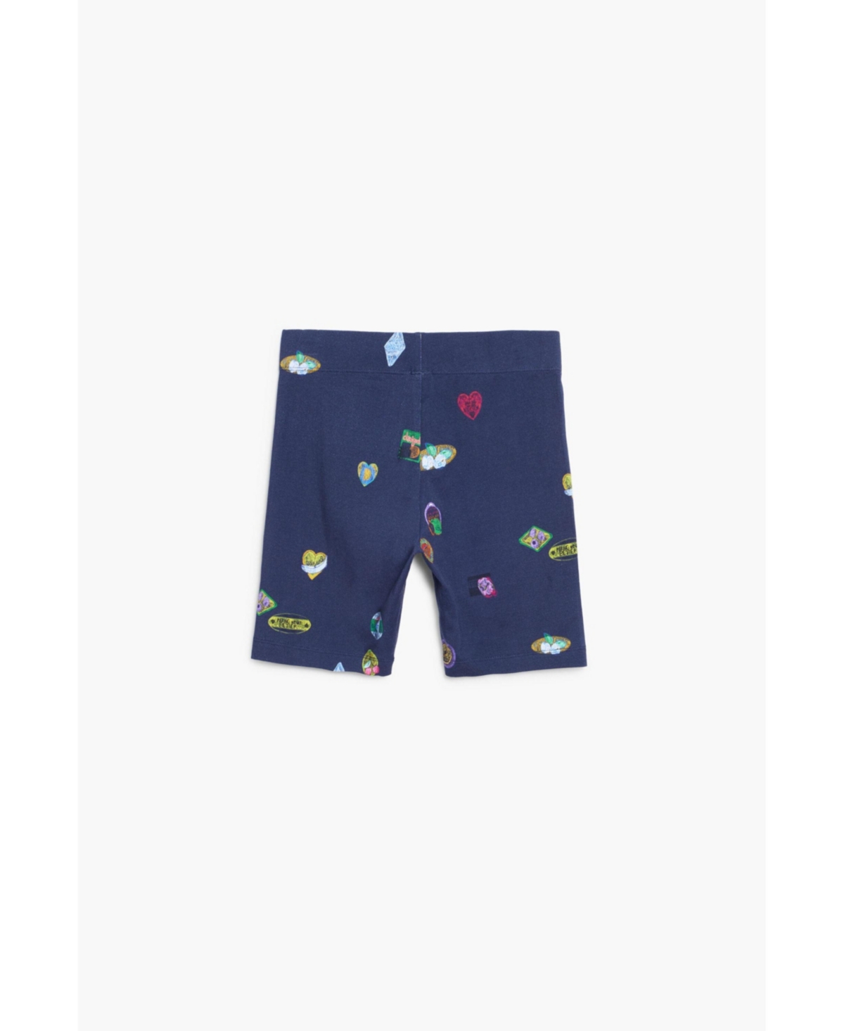 Desigual Girls's Collage Cycling Leggings In Blue