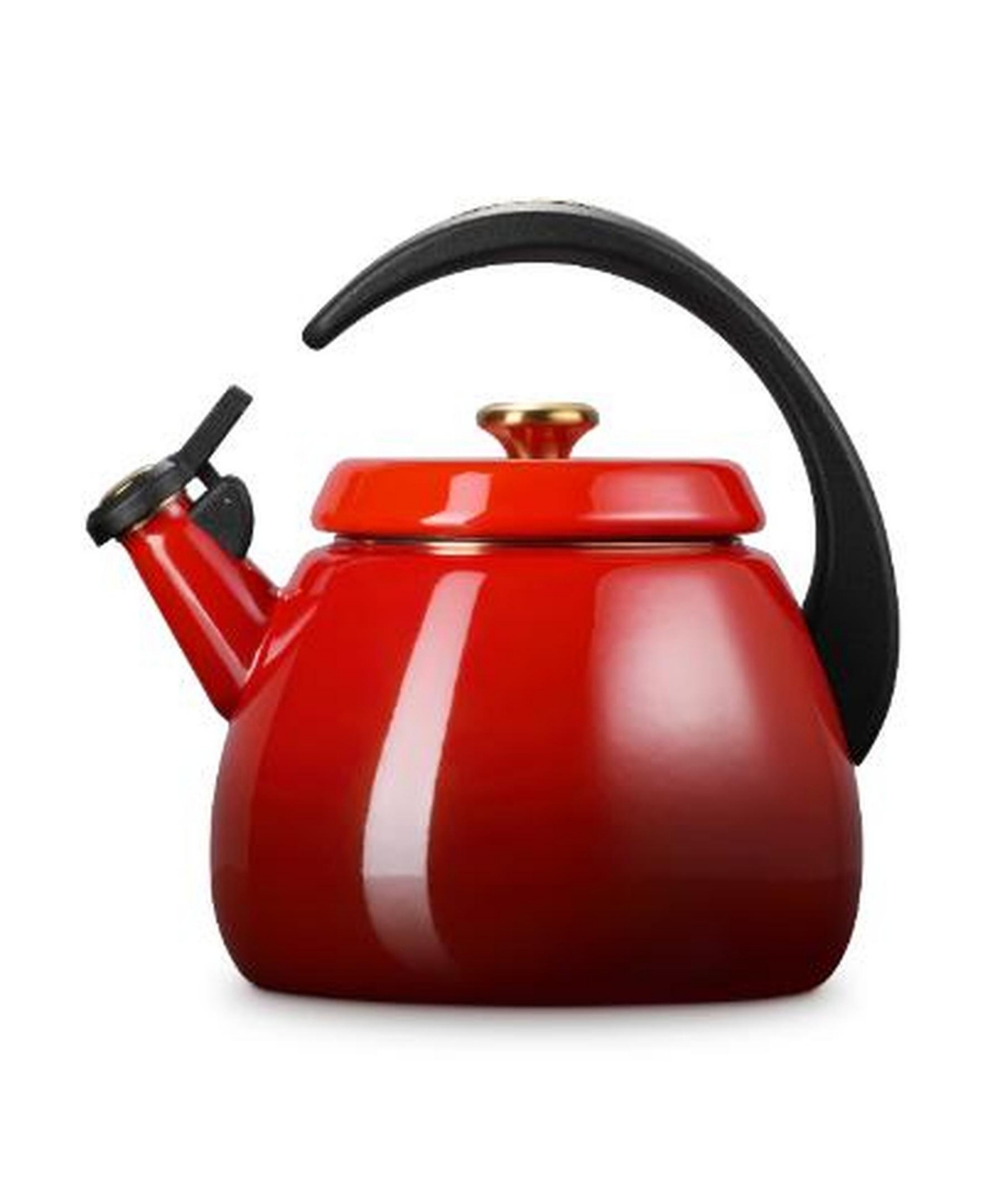 Le Creuset 2.2-quart Enameled Stainless Steel Whistling Cloche Kettle In Red