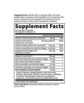 Vitamin Code ,Raw Calcium 60 Caps