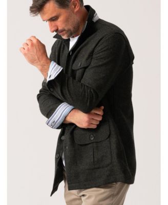 Men's Long Sleeve Wool Shirt-Jacket