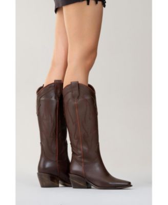 Women's Pietro Leather Western Knee High Boot