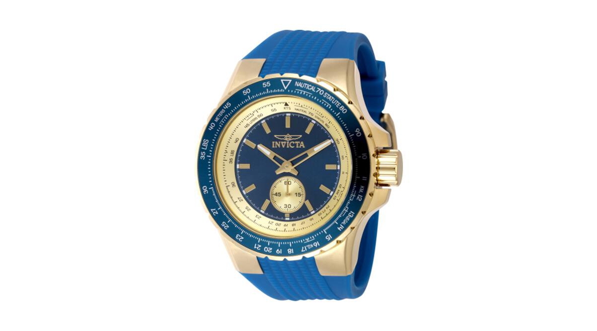 Invicta Men's Aviator Quartz Multifunction Blue Dial Watch