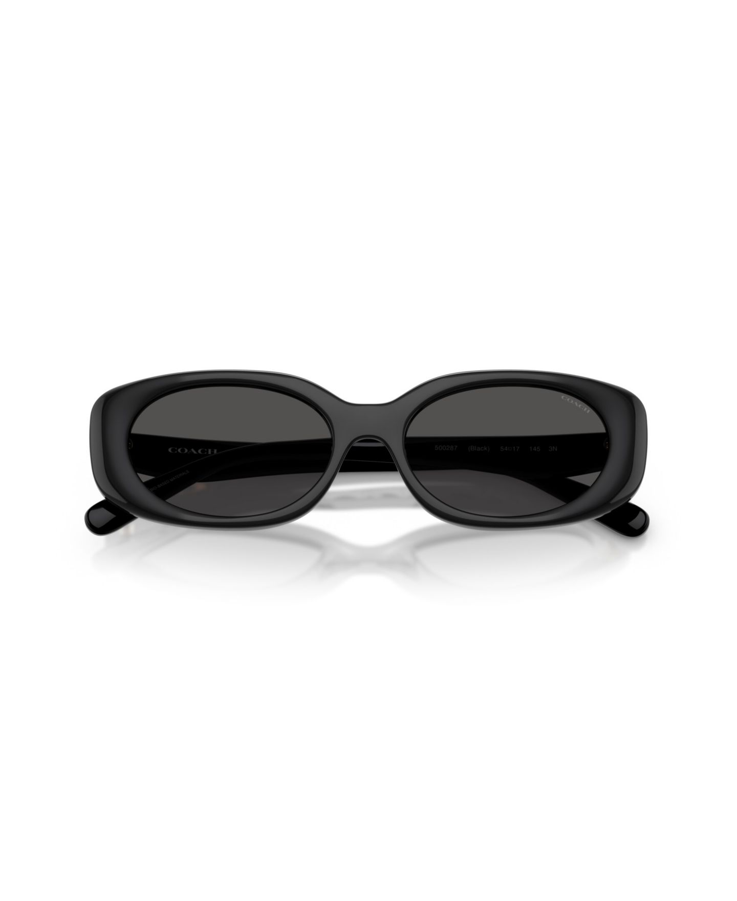 Женские солнцезащитные очки COACH Oval Sunglasses, CBY84 HC8443D, цвет: Чёрный — фото 10