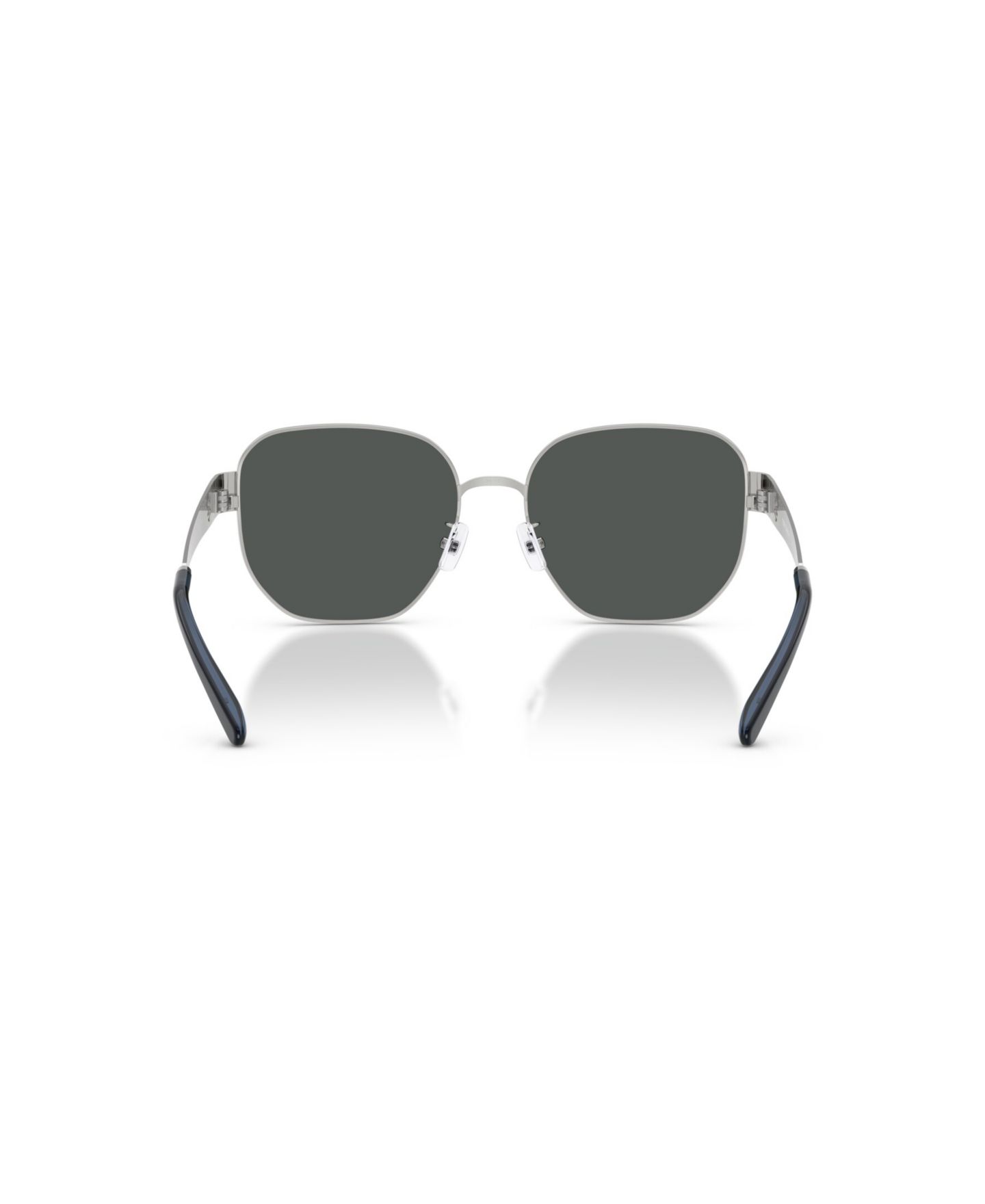 Женские солнцезащитные очки Tory Burch Geometric Sunglasses, TY6117, цвет: Блестящий светлый золотой — фото 14