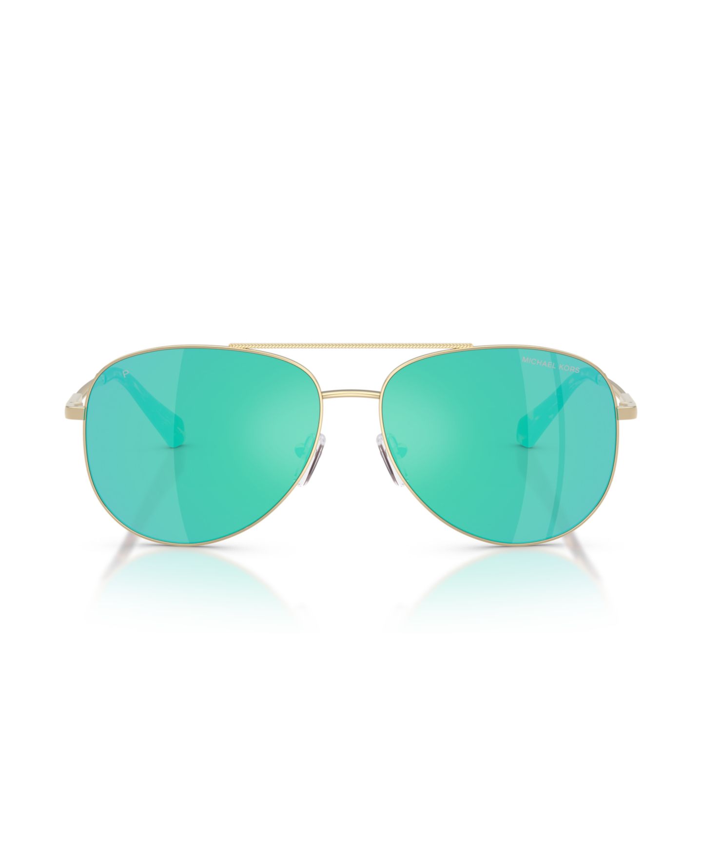 Женские солнцезащитные очки Michael Kors Polarized Sunglasses, MK1172, цвет: Светлый золотой — фото 3