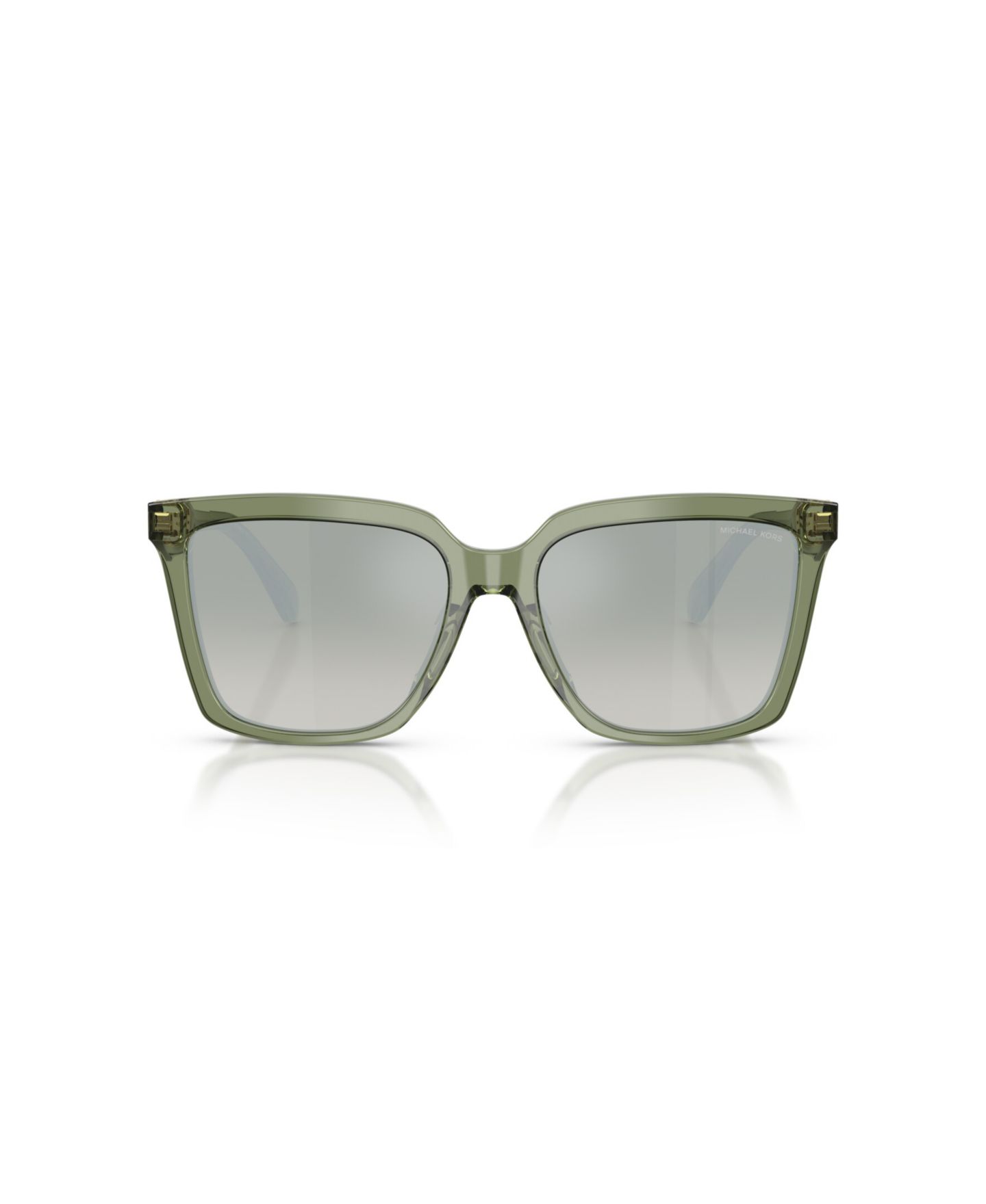 Женские солнцезащитные очки Michael Kors Sunglasses, MK2256U, цвет: Зелёный прозрачный — фото 6