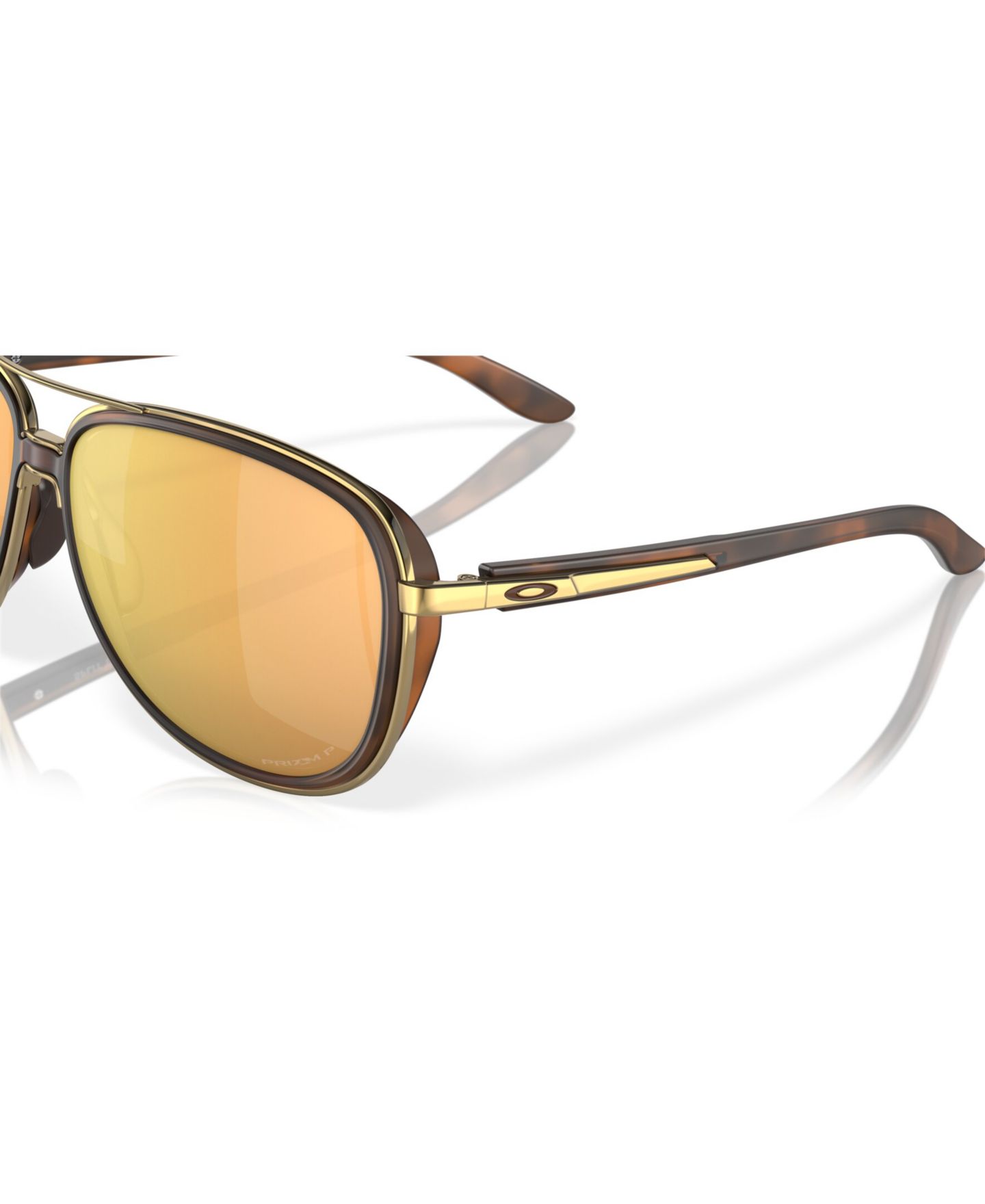 Женские солнцезащитные очки Oakley Polarized Sunglasses, Split Time OO4129, цвет: Коричневый черепаховый — фото 7