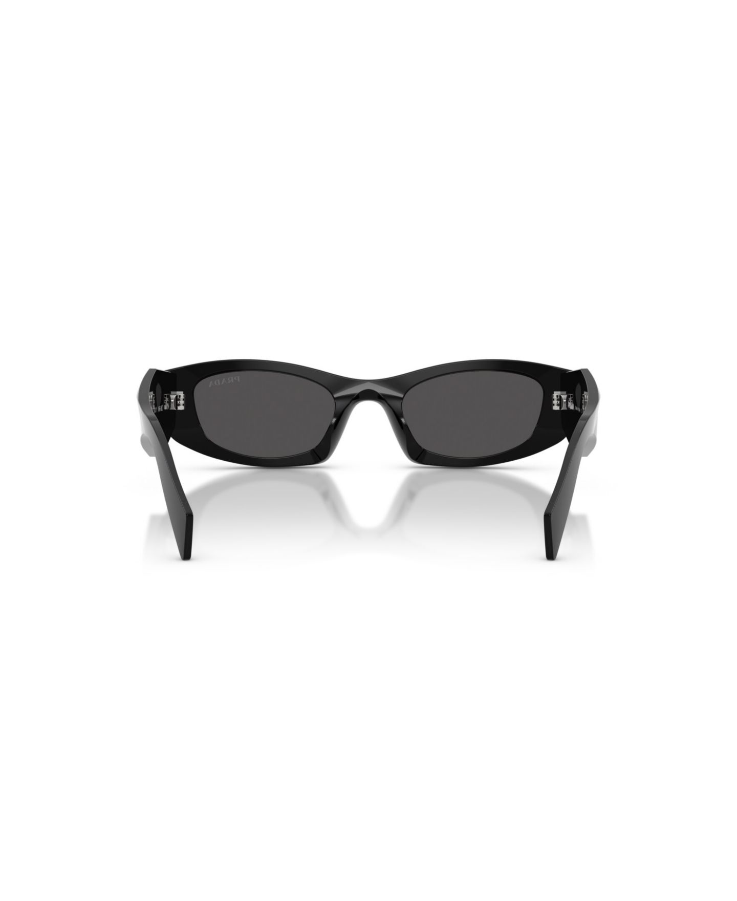 Женские солнцезащитные очки Prada Oval Sunglasses, PR B16S, цвет: Чёрный — фото 9