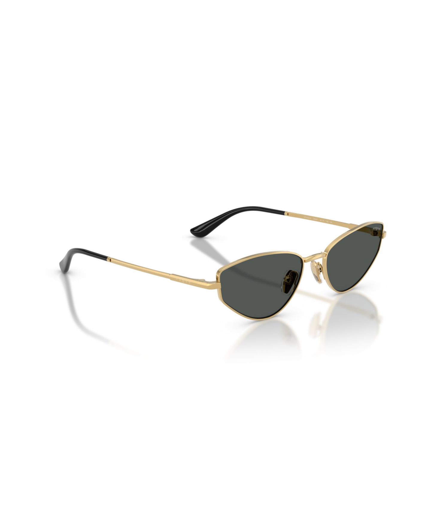 Женские солнцезащитные очки Vogue Eyewear Cat Eye Sunglasses, VO4339S, цвет: Золотой — фото 12