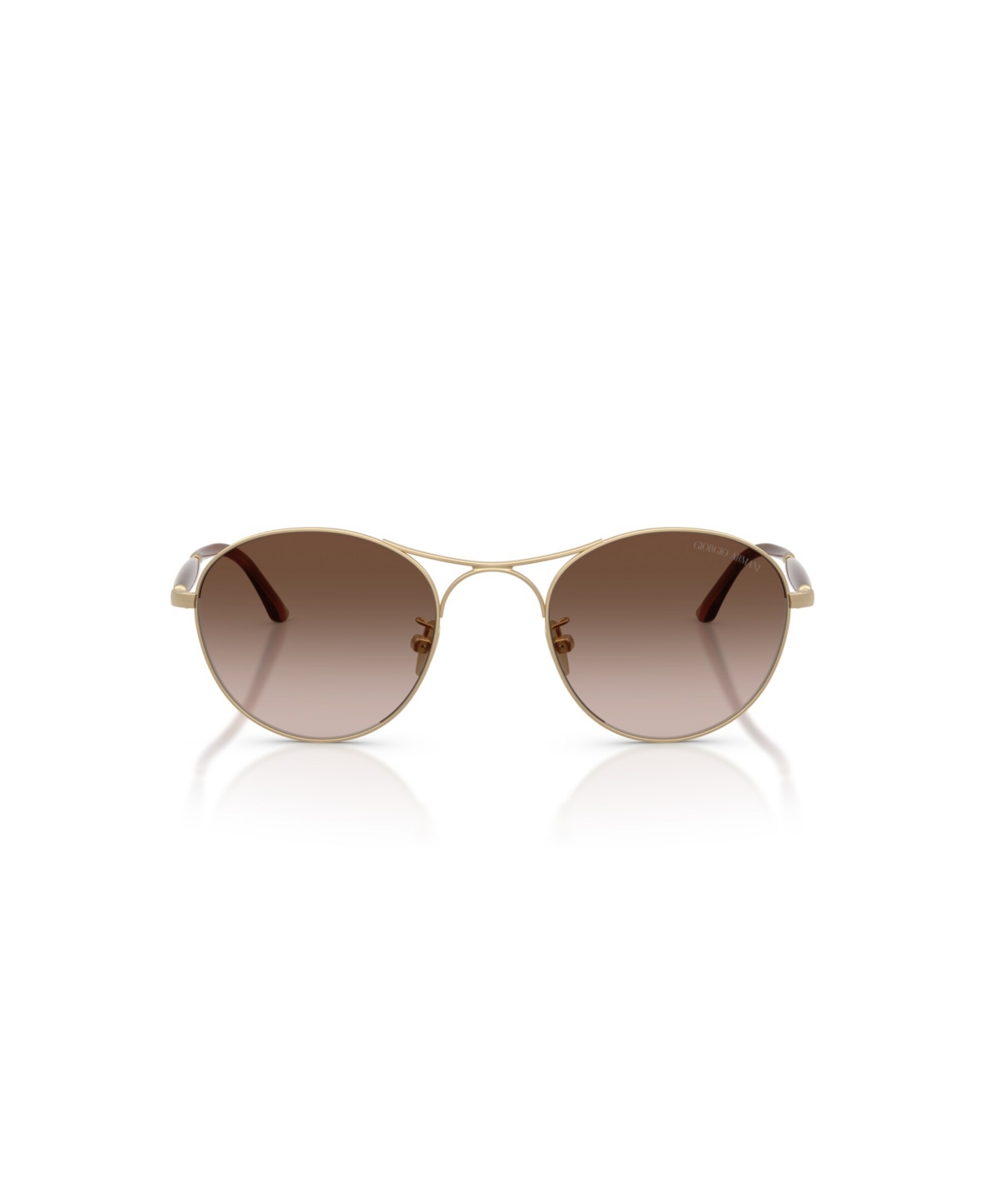 Giorgio Armani Round-frame Sunglasses In Gold