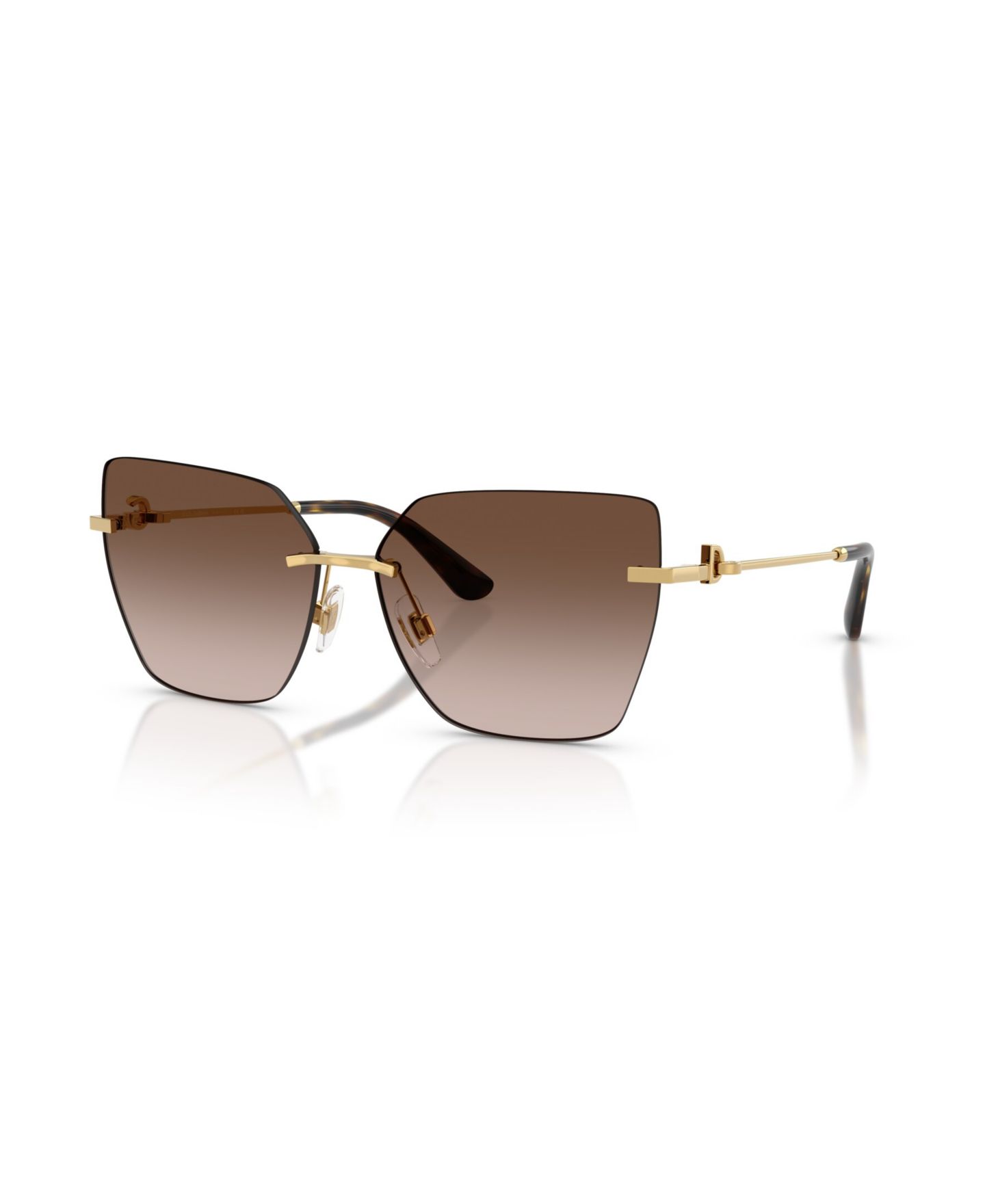 Женские солнцезащитные очки Dolce&Gabbana Dolce Gabbana Sunglasses, DG2321, цвет: Тёмный золотой — фото 1