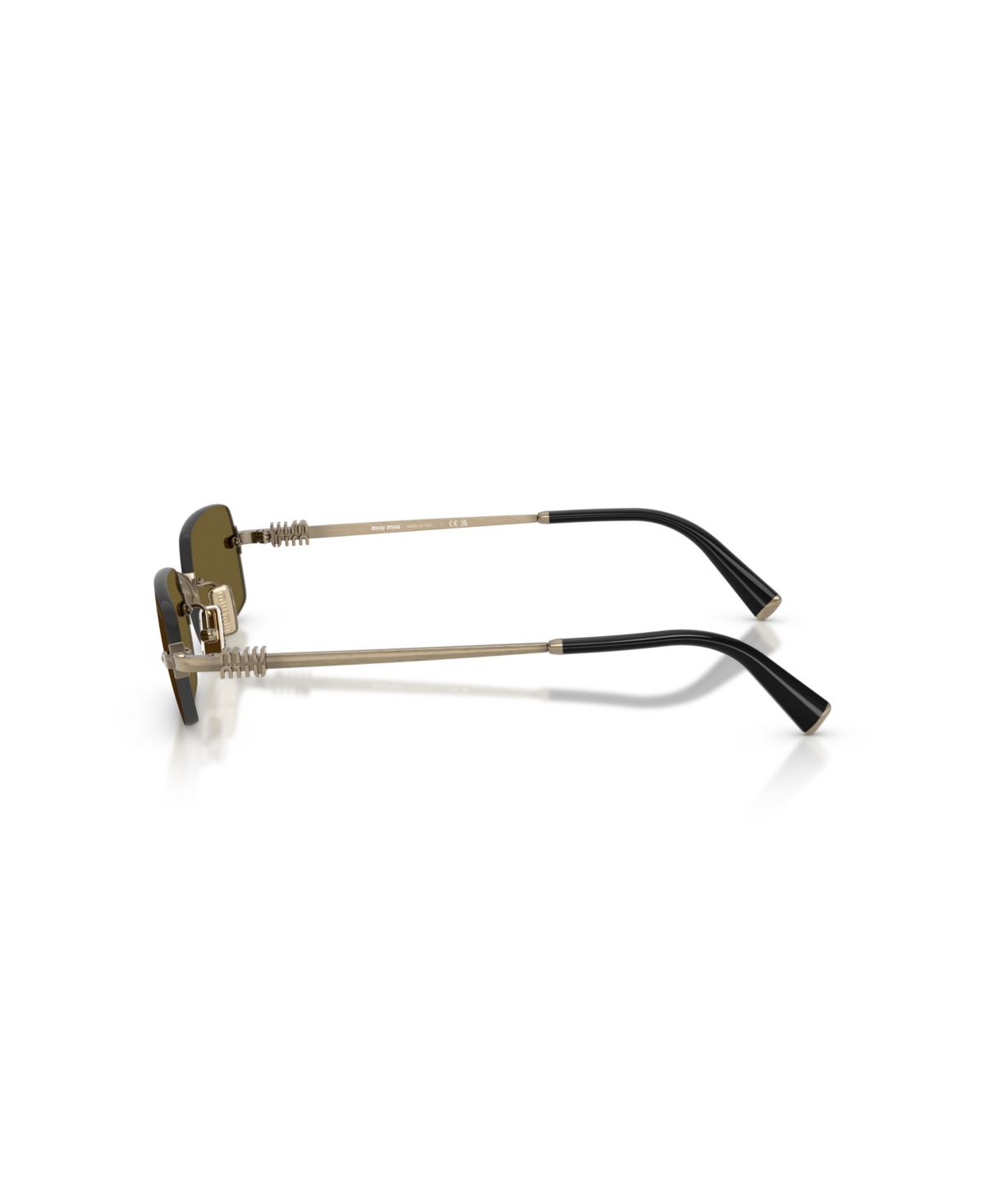 Miu Miu Women's Rectangle Sunglasses, Mu B50s In Gold
