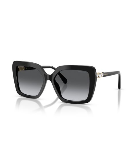 Женские солнцезащитные очки Swarovski Butterfly Sunglasses, SK6049, цвет: Чёрный