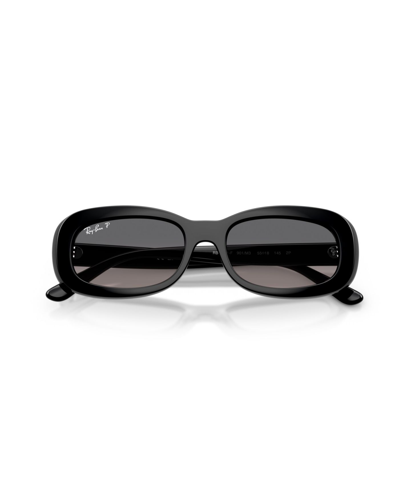 Женские солнцезащитные очки Ray-Ban Polarized Sunglasses, RB2221F, цвет: Чёрный — фото 5