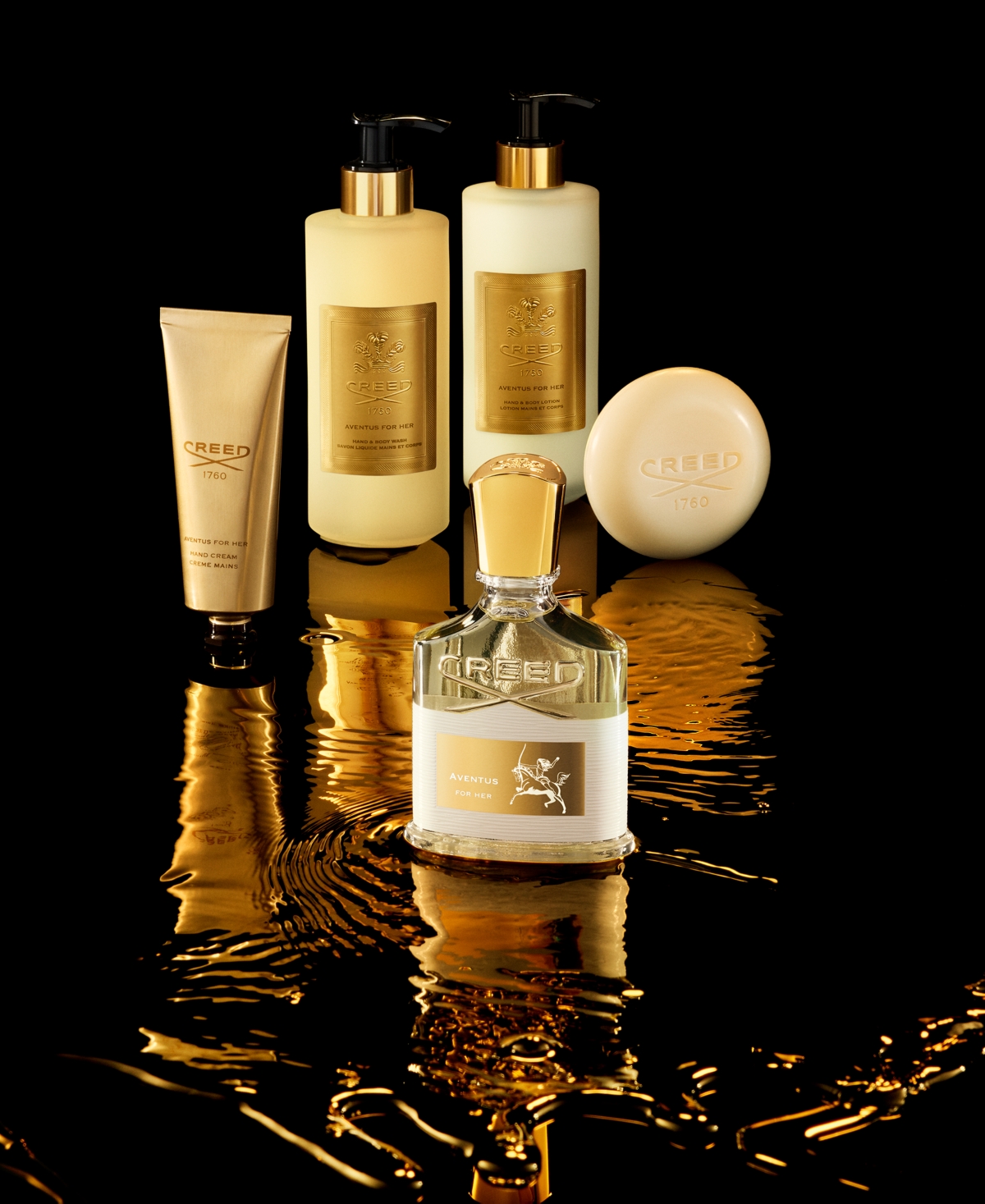 Creed Aventus For Her Hand And Body Lotion, 2.5 Oz. In Transparent