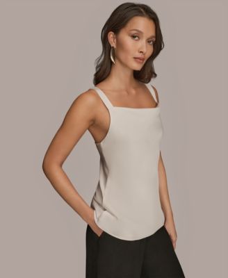 Women's Silk Cowl Neck Sleeveless Camisole Top