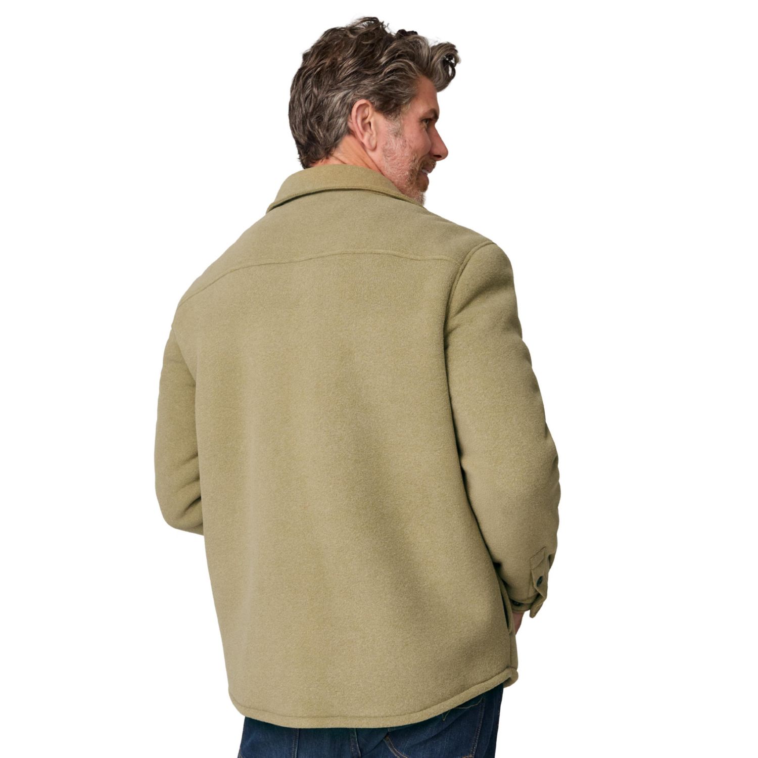 Men's Sueded Tundra Fleece Shirt Jacket