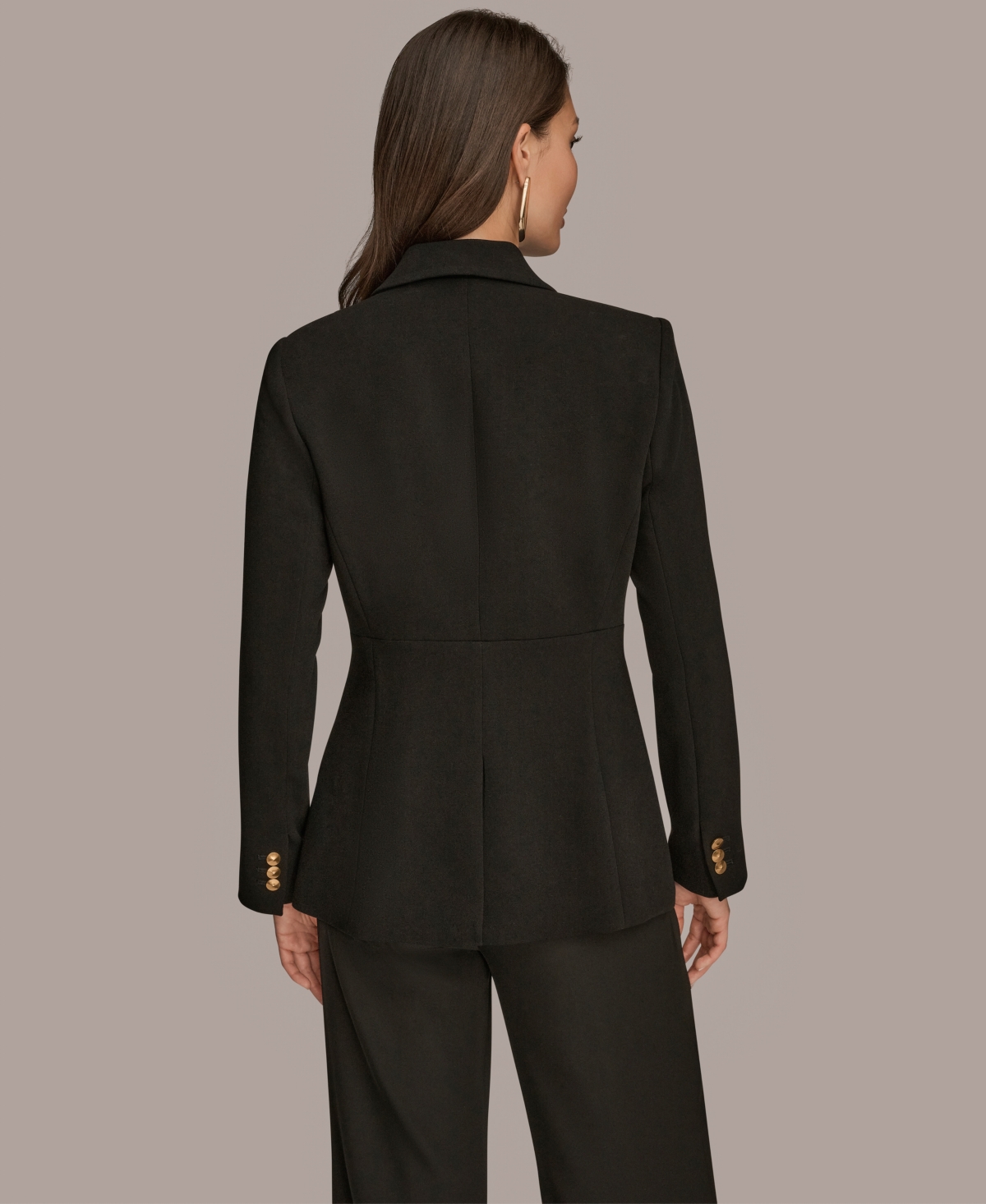 Donna Karan New York Women's Long Sleeve Double Breasted Blazer