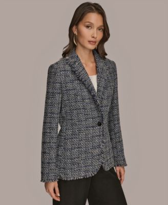 Women's Fringe Button Closure Jacket