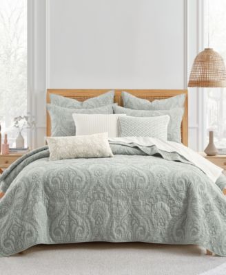 Home Helena Textured 3-Pc. Quilt Set, Full/Queen
